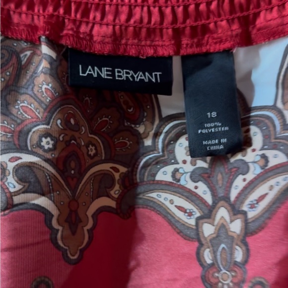 Vintage Lane Bryant y2k Satin Faced Adjustable Scarf Tie Halter Top Plus Size 18 - Picture 8 of 8